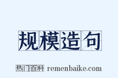 规模造句是什么意思的图片